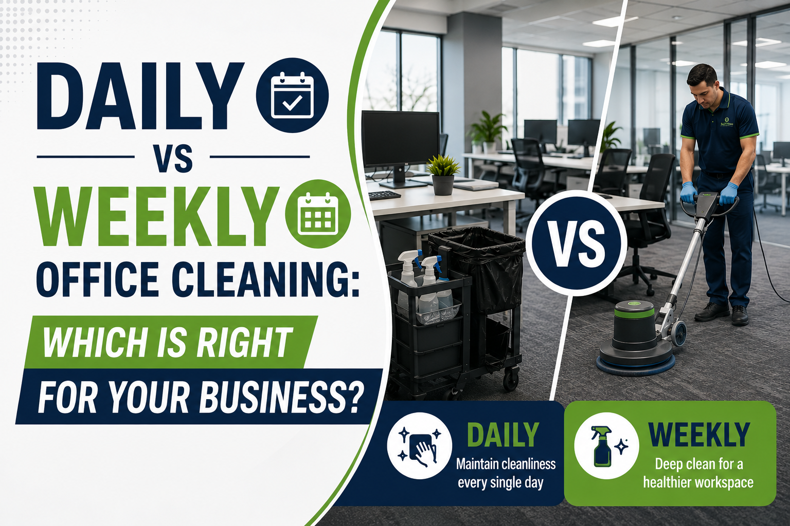 Daily vs Weekly Office Cleaning: Which Is Right for Your Business?